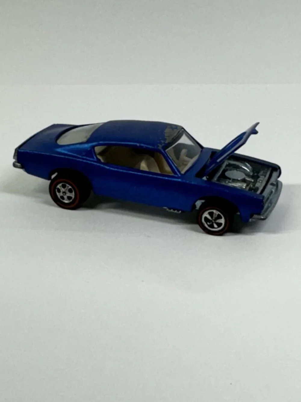 Hot Wheels Redline 1967 Custom Barracuda US Blue Original Casting USA